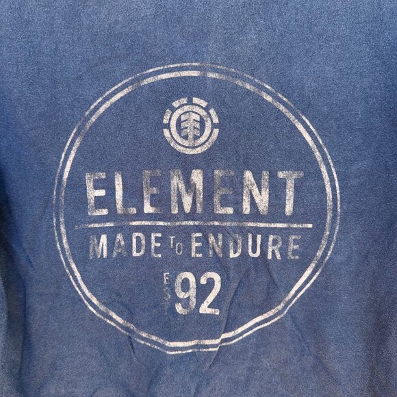 Element 92 Made to Endure Y2K Logo Graphic Navy Blue  Classic Skater Tee Shirt S - Picture 4 of 9